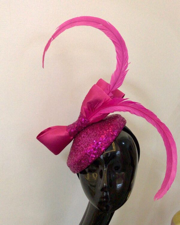 Pinkie Sequined Fascinator